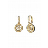 Náušnice Guess 4G Loop JUBE02286JWYGBKT/U zlaté
