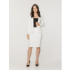 Dámsky biely elegantný kostým s puzdrovou sukňou 17258