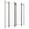 vidaXL s 5 panelmi krémovo biely 200x180 cm