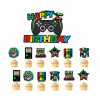 TOPPER Pikery na tortu HRÁČ GAME PAD hry narodeniny dekorácia sada 13s M