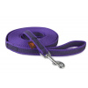 Firedog Pogumované vodítko 20 mm 1,2 m s rúčkou fialové