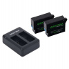 PATONA nabíječka pro digitální kameru Dual GoPro Hero 9/Hero 10/Hero 11/Hero 12/ 2x baterie 1730mAh (PT9885B)