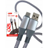 Kábel ELP USB - USB 3.1 typ C 2 m sivý