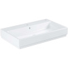 GROHE Cube Ceramic závesné umývadlo s otvorom, s prepadom, 800 x 490 mm, alpská biela, s povrchovou úpravou PureGuard, 3946900H