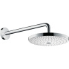 HANSGROHE Raindance Select S horná sprcha 2jet, priemer 243 mm, so sprchovým ramenom 390 mm, biela/chróm, 26466400