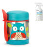 SKIP HOP Zoo Termoska na jedlo s lyžičko/vidličkou Sovička 325 ml, 3+ + AQUAINT 500 ml