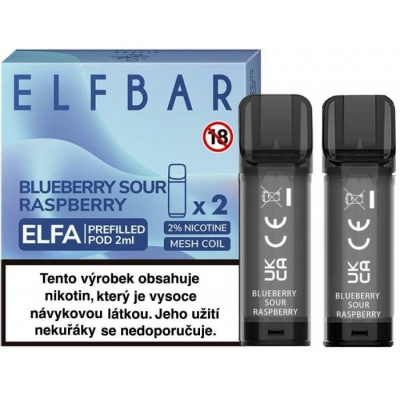 Elf Bar ELFA Pods cartridge 2Pack - Blueberry Sour Raspberry 2pack Blueberry Sour Raspberry
