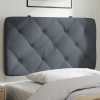 Panel na čelo postele tmavosivý 80 cm zamat-ForU-374703