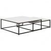 Livetastic SADA KONFERENČNÝCH STOLÍKOV, čierna, biela, kov, keramika, 75/65/27/22/75/65 cm - Online Only obývacie izby - 002056002803
