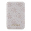 Guess Indukčná powerbanka 15W GUPB5FP4EMGP 5000mAh ružová/pink 4G Leather