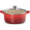 Pekáč Tradition Collection so sklenenou pokrievkou 22 cm višňový
