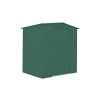 Plechový záhradný domček so strešným oknom Globel 108, š. 295 × d. 237 × v. 203 cm (zelený)