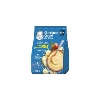Gerber Cereal Mliečna KAŠA Dobrú noc Ovocná (od ukonč. 6. mesiaca) 1x230 g