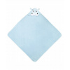 Detská osuška Sensillo Water Friends 100x100cm blue hippo