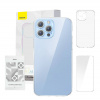 Puzdro na telefón Baseus Crystal Clear pre 13 Pro Max (priehľadné) + ochranný kryt displeja z tvrdeného skla + čistiaca súprava 31075