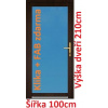 Soft Vchodové plastové dvere 3/3 sklo 100x210 cm - Akce!