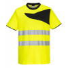 PORTWEST HI-VIS PW213 / Reflexné tričko - HV žltá/čierna XL