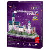 CubicFun 3D puzzle svítící Zámok Neuschwanstein 128 ks