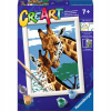 Maľovanie podľa čísel Ravensburger CreArt - Žirafy, 16 x 22,2 cm