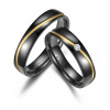 Snubní prsteny Black Titanium Gold line