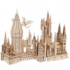 Hračka Ugears 3D dřevěné mechanické puzzle Hrad Bradavice, Harry Potter