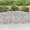 vidaXL Oblúkové gabiónové koše 25 ks 400x50x100/120cm pozinkov. železo