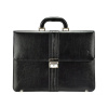Stefania B391 BY čierna unisex kožená aktovka 38 x 28 x 13 cm