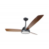 | ZEVENTI - LED stmievateľný stropný ventilátor LED/20W/230V 2700-6500K 132cm hnedá+DO | B10313AFHG