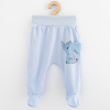 Dojčenské bavlnené polodupačky New Baby Happy Elephant blue modrá