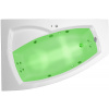 Arttec ARTTEC THALEILA SURF + CHROMO 160 x 105 hydromasážna vaňa akrylátová ĽAVÁ Biela PAN04403