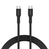 Canyon OnWire CCAP60CL, kábel nab. a synchr., USB-C / USB-C, 60W PD, 480Mbps, opletený, 1 m, čierny CND-CCAP60AB10B