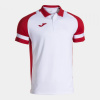 JOMA LIDER POLOKOŠILE UNISEX - Bílá, Červená - veľkosť 2XS