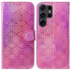 Peňaženkové 3D puzdro Colorful na Samsung Galaxy S24 Ultra 5G - Ružová