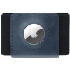 FIXED Tiny Wallet pre AirTag z pravej hovädzej kože, modrý