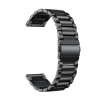 Kovový náramek pro chytré hodinky - 20mm (Amazfit, Samsung, Garmin, Honor, Huawei) Farba: Černý