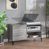 Skrinka na platne, sivý dub sonoma, 84,5x38x48 cm