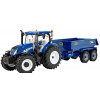 Britains Britský traktor New holland T6.175 s prívesom Nc 2020 1:32 modrý