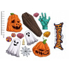 Výtlač cukrová hmota na halloweensku tortu 4
