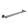 Grohe Essentials - Dvojramenný držiak pre uteráky, kartáčovaný Hard Graphite 40802AL1