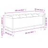 vidaXL Úložná lavička hnedý dub 102x42x46 cm kompozitné drevo - Hnedá - 82136-59653