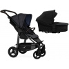 TFK Mono4 2v1 Premium Black Combi carrycot + Seat unit Nenafukovacie kolesá (s výplňou) Hlboká vanička Black