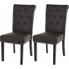 Design- Shop Chesterfield 2 tmavé nohy Hnedá 2 ks