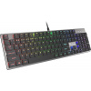 Plochá mechanická klávesnice Genesis Thor 420 RGB US, Content Slim Blue switch, software NKG-1587