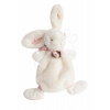 Plyšový zajačik na maznanie Lapin Bonbon Doudou et Compagnie ružový 26 cm v darčekovom balení od 0 mes