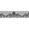 lepiaca páska washi 30mm x 10m ornament čiernobiely 8