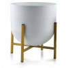 Stojan na kvety - Valec Khwen Boule Gold 26 cm (Stojan na kvety - Valec Khwen Boule Gold 26 cm)