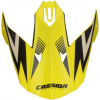 CASSIDA šilt pre prilby Cross Cup One biela perleť/žltá fluo/čierny