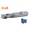 Fréza valcová čelná 6x13mm 3BR. krátka HSS Co8 Weldon, 1 zub cez stred, typ NR-F 104418P.060