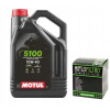 OLEJ MOTUL 5100 10W40 4T 4L + OLEJOVÝ FILTER HF303