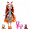 ENCHANTIMALS SADA RODINA KONÍ KONÍKY bábika Pensee Pony 3 zvieratká